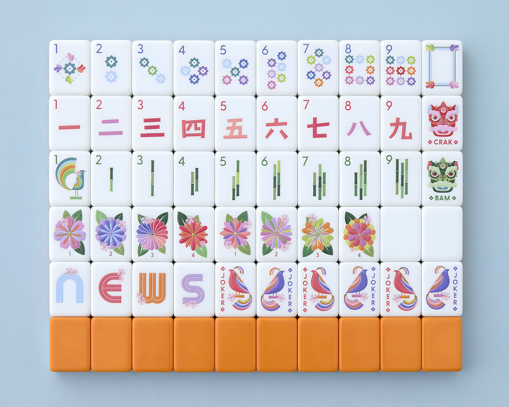 Mahjong Tile Set Orange