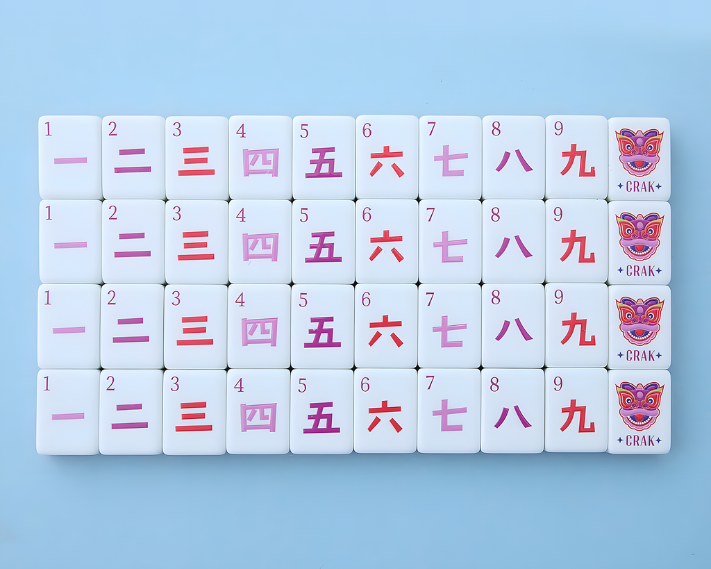Mahjong Tile Set Pink