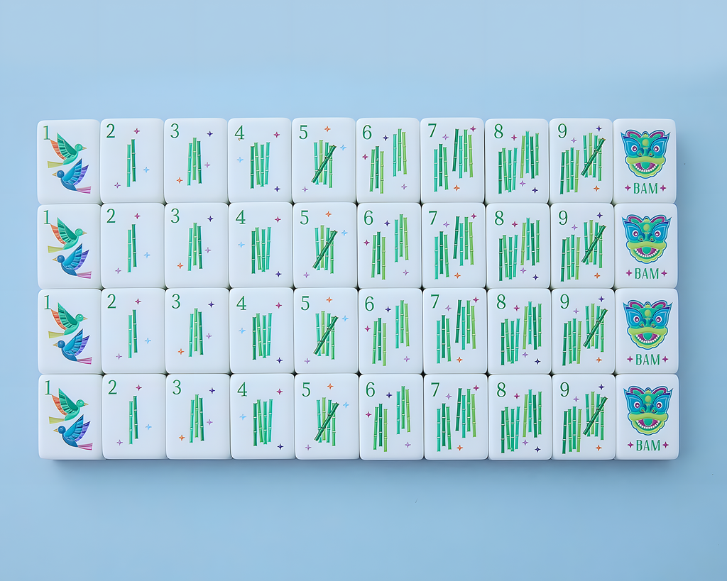 Mahjong Tile Set Pink