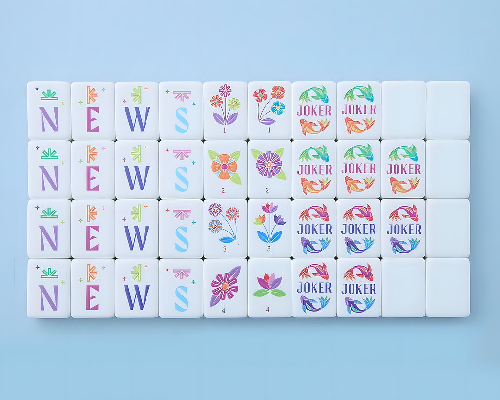 Mahjong Tile Set Pink