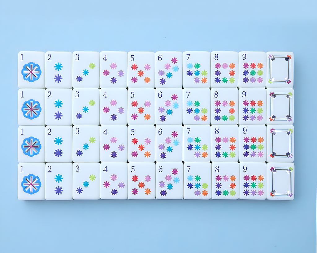 Mahjong Tile Set Pink