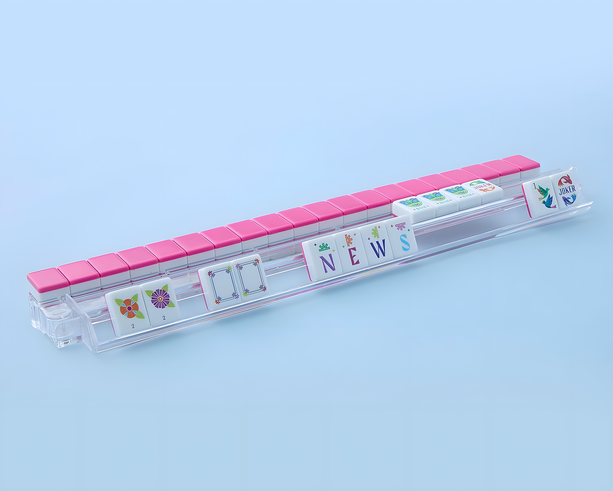 Mahjong Tile Set Pink