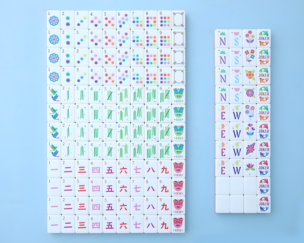 Mahjong Tile Set Pink